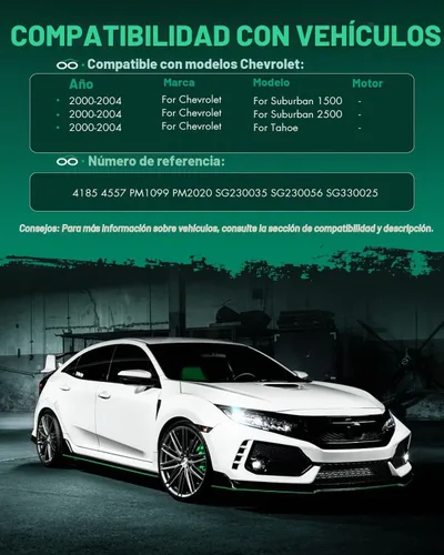 Vista 2 de SCITOO Soportes de elevación de vidrio para ventana de elevación, amortiguadores de gas de repuesto para Cadillac Escalade para Chevrolet Suburban