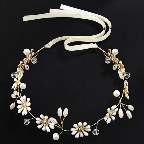 Vista 8 de Accesorio para el cabello de niña de las flores, accesorio para el cabello de boda para mujer, accesorios irregulares para el cabello de perlas