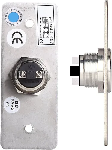 Vista 6 de UHPPOTE Empuje momentáneo para salir del interruptor de botón NO/COM salió el panel de acero inoxidable para la puerta hueca del control de acceso