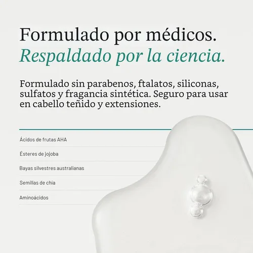Vista 5 de Nutrafol Máscara Exfoliante para el Cuero Cabelludo, Elimina la Acumulación de Productos y el Aceite para un Cabello y Cuero Cabelludo Más