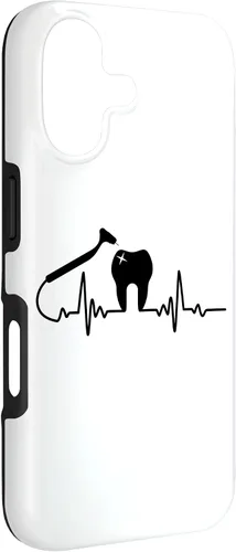 Vista 3 de Odontología divertido dentista I Drill Molar diente higienista dental caso para iPhone 17