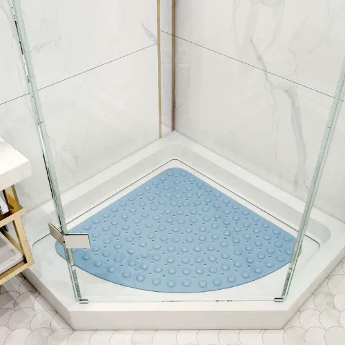 Vista 6 de Tapete de baño antideslizante para bañera y ducha para adultos y niños, tapete de baño, tapete de seguridad con ventosa de PVC