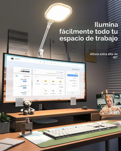 Vista 5 de LitONES Lámparas LED altas de escritorio para oficina en casa, cuidado