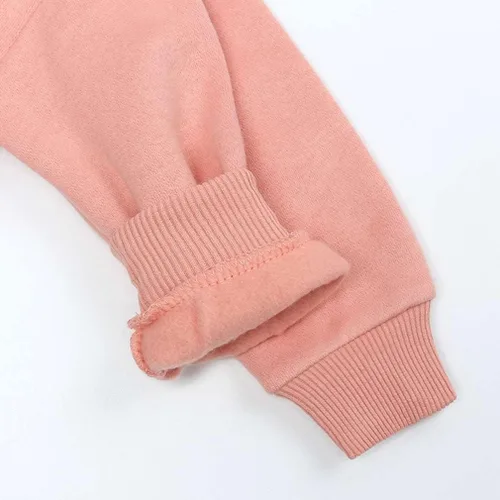 Vista 5 de Sudadera básica con capucha para bebés y niñas, color sólido, con capucha, ropa de otoño e invierno