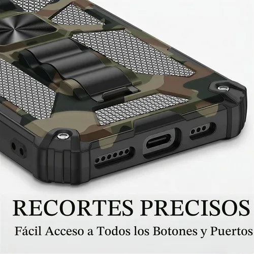 Vista 8 de CCSmall Funda de camuflaje resistente para Apple iPhone 14 para hombre Verde militar