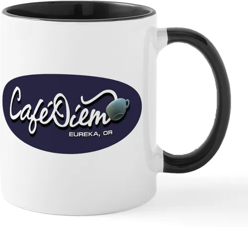 Vista 8 de CafePress Cafe Diem - Taza de cerámica para café, 11 oz (11.0 fl oz)