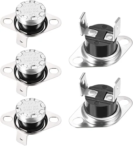 Vista 43 de uxcell KSD301 Termostato 104.0 °F/104°F 10A N.C Ajustar interruptor de temperatura de disco rápido para microondas, horno, cafetera 2 piezas