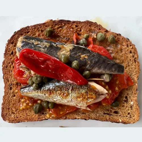 Vista 3 de Nuri Caballa especiada en aceite de oliva Paquete de 4 Producto de Portugal Atrapado silvestre premium, seleccionado a mano y empaquetado