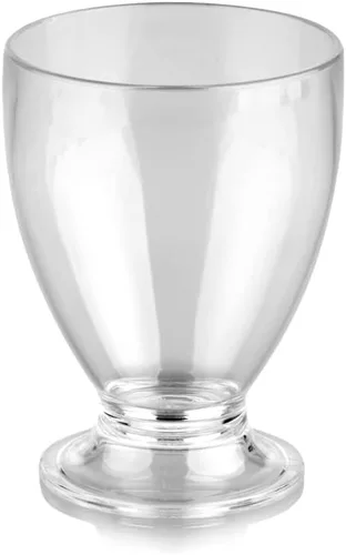 Vista 4 de Vaso de plástico irrompible para beber de plástico de policarbonato, ideal para vino y licor, juego de 8