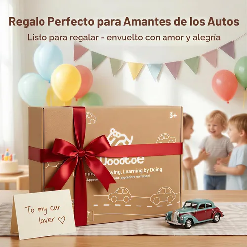 Vista 7 de Woodtoe Vitrina de madera, estante de coche de juguete fundido a presión a