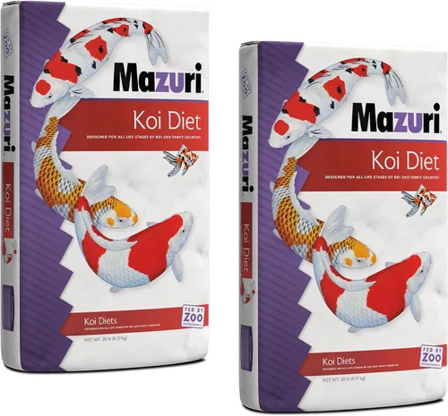 Vista 9 de Mazuri Koi Nuggets Flotantes para Estanque, Alimento Flotante para Peces Koi para Estanques (3.5 LB)