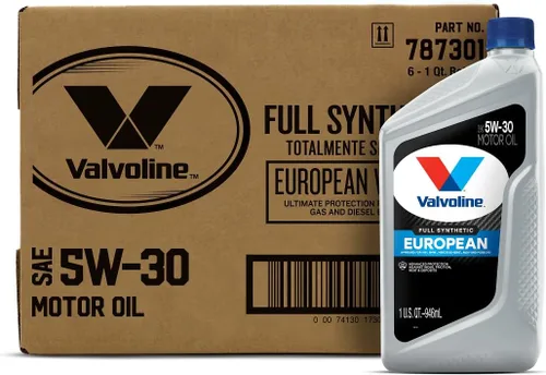 Vista 80 de Valvoline SynPower Full aceite sintético para motor, 1 Cuarto de galón, Ambar