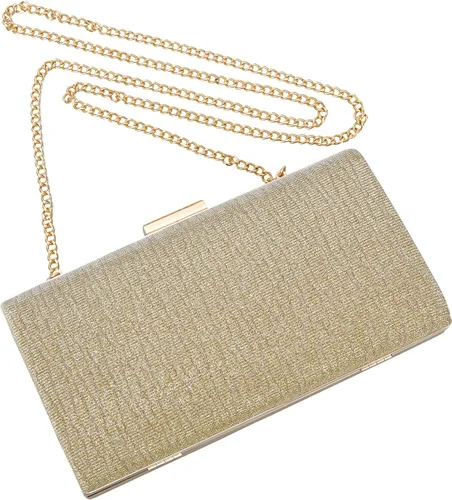 Vista 5 de Rucavono - Monederos de mano para mujer, bolsos de mano dorados, bolsos de noche, bolsos clásicos de boda, fiesta, novia, baile de graduación, bolso