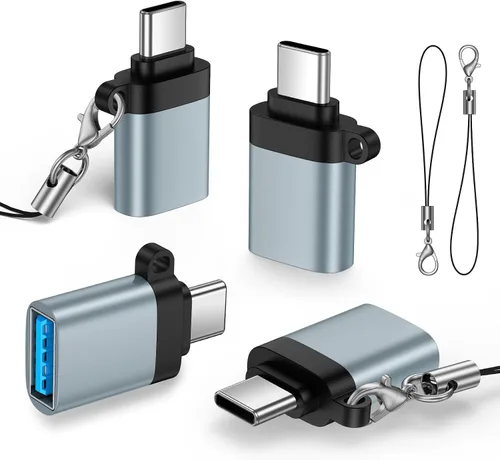 Vista 9 de Adaptador USB C a USB, USB C hembra a USB macho adaptador para iPhone Negro