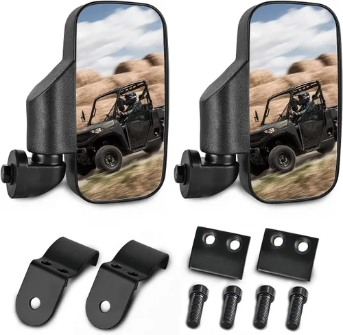 Vista 10 de Frokom Espejo lateral UTV, espejos UTV compatibles con jaula Pro-Fit compatible con Polaris Ranger 570 900 XP 1000 2015-2023 General 1000, Can Am