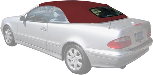 Vista 2 de Sierra Auto Tops Convertible Top Reemplazo para Mercedes 1999-2003 CLK (208), Stayfast Canvas, Burdeos