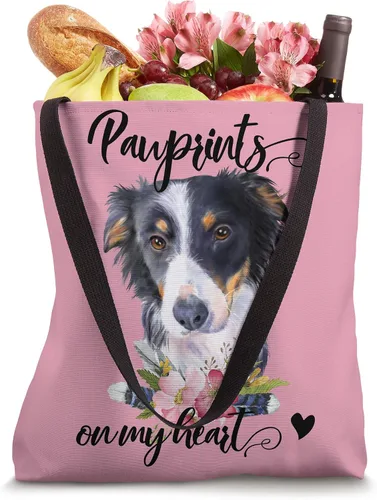 Vista 4 de Border Collie Bolsa de regalo para mamá Collie Tri Color Border
