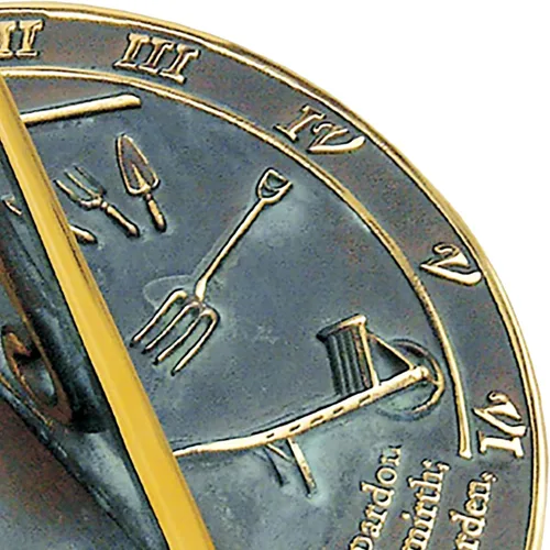 Vista 7 de Roma RM2307 Reloj de sol de latón "El beso del sol