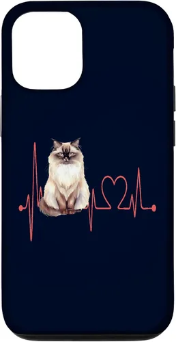 Vista 28 de Himalayan Cat Heartbeat EKG Funny I Love My Cat Case for iPhone 17