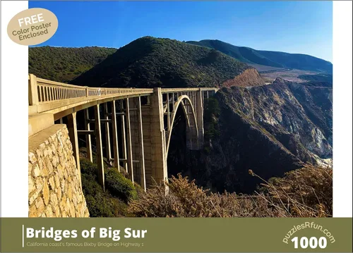 Vista 2 de Puentes de Big Sur - Rompecabezas de 1000 piezas