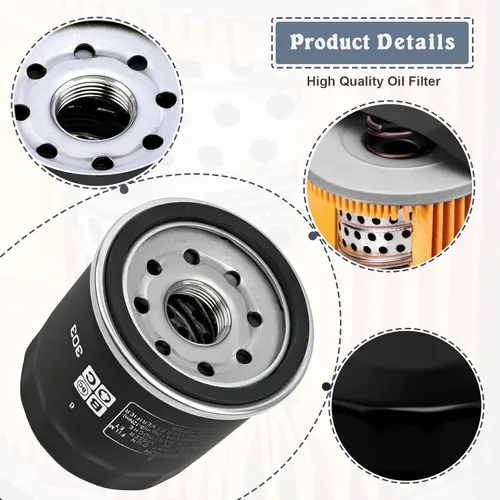 Vista 3 de 16097-0008 303 Filtro de aceite para Kawasaki Ninja 400 650 300 500 zx6r z650 Vulcan 900 1500 1700 2000 800 650 750 Versys 650 X300 1000 w800