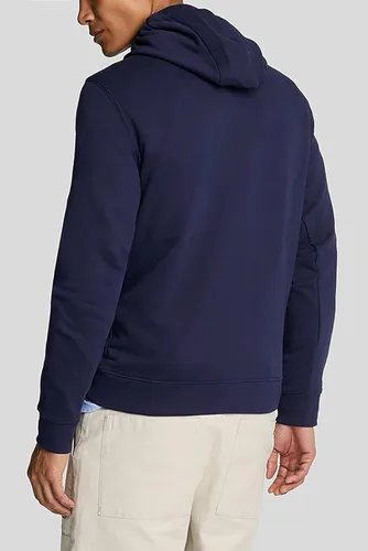 Vista 3 de Lyle & Scott Sudadera con capucha con logotipo para hombre, azul, L, Azul