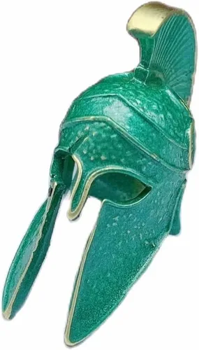 Vista 16 de Retro latón poderoso casco edc perlas llavero DIY accesorios cuentas de paracord