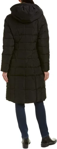 Vista 2 de Cole Haan Women's Knee Length Hooded Quilted Down Coat