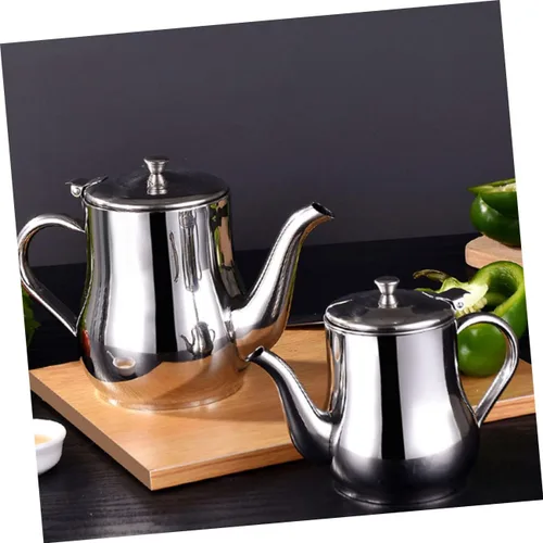 Vista 4 de HEMOTON Colador de aceite Pot Contenedor de aceite de cocina Contenedor de grasa Colador para cocinar