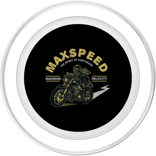 Vista 2 de Maxspeed The Spirit Of Cafe Racer Maximum Velocity PopSockets MagSafe PopGrip para iPhone