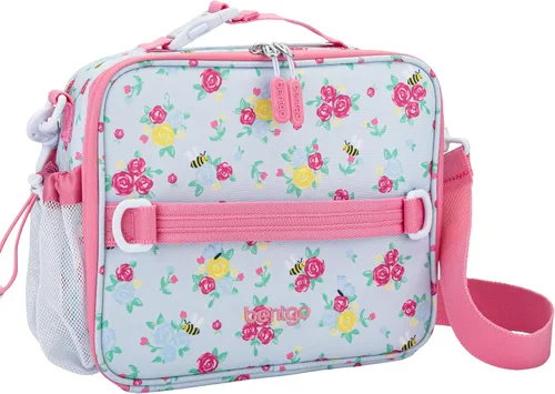 Vista 18 de Bentgo Bolsa de almuerzo con estampado para niños, doble aislamiento, reutilizable, para niños de más de 3 años, correa ajustable; sostiene