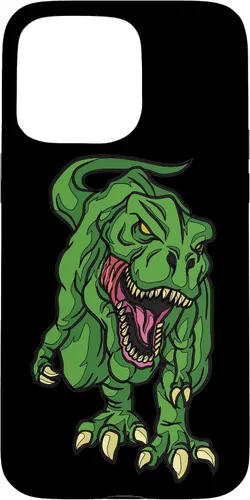 Vista 28 de iPhone 16 Green Dinosaur Illustration For Kids Cartoon Dino Case