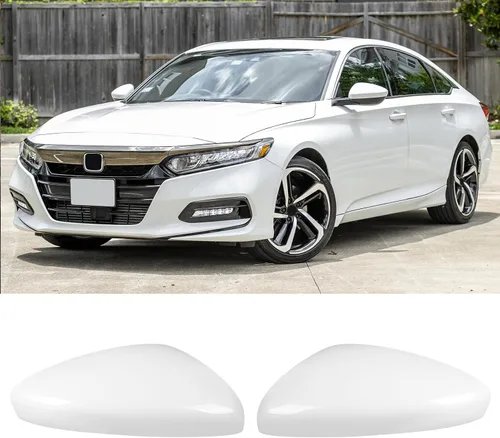 Vista 10 de 1 par de cubiertas para espejos laterales negros Compatible con Honda Accord 2018 2019 2020 2021 2022 Honda Accord Touring y Touring Hybrid