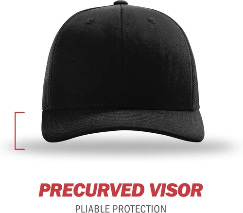 Vista 2 de Richardson - Gorra de béisbol ajustable unisex 112, Snapback estilo camionero