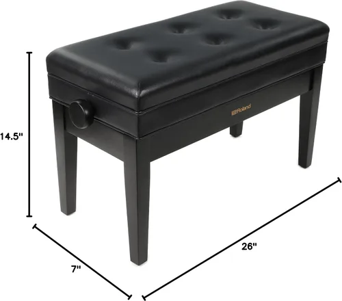 Vista 2 de Roland Bancos para piano (RPB-D400BK-US), color negro