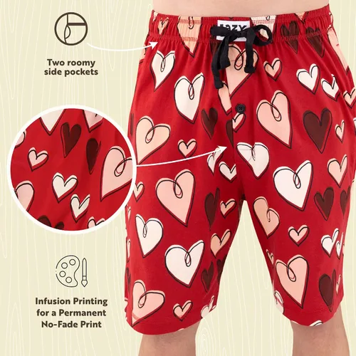 Vista 144 de Lazy One - Pantalones cortos de pijama para hombre, ropa de dormir