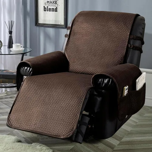 Vista 12 de STONECREST - Funda para silla reclinable, funda acolchada de terciopelo resistente al agua, se mantiene en su lugar