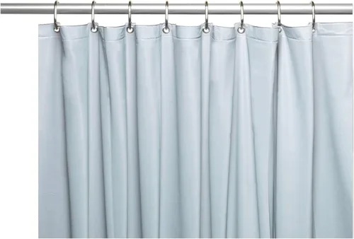 Vista 8 de Forro para cortina de regadera, resistente, de vinilo de 12 calibres con ojales de metal, elegante