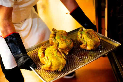 Vista 8 de G & F - Guantes de piel prémium para barbacoa, resistentes al calor y al fuego, palma de gamuza, resistentes a pinchazos y cortes, forro de algodón