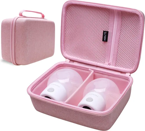 Vista 9 de LTGEM - Bolsa de transporte para extractores de leche compatible con 2 piezas Momcozy S12 Pro / S12Pro / S9 / M5 / All Momcozy portátil extractor