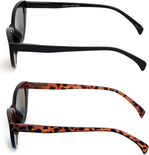 Vista 3 de 2 pares de lentes de sol de lectura Cateye Black Tortoise para mujer - Lectores de ojo de gato al aire libre