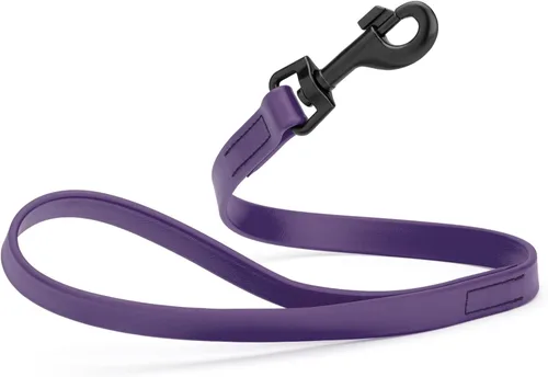 Vista 97 de Dogline Biothane - Correa impermeable para perro, tejido de nailon con revestimiento fuerte, con herrajes negros, a prueba de olores, fácil