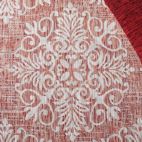 Vista 4 de SAFAVIEH Courtyard Collection CY8961 - Alfombra decorativa para interiores y exteriores, impermeable, fácil limpieza, 4 pies 5 pulgadas x 6 pies 5