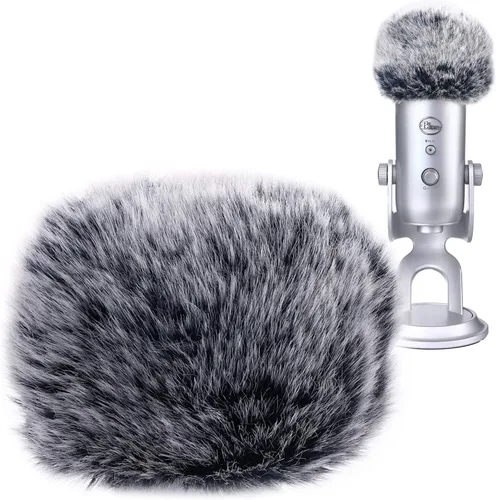 Vista 7 de YOUSHARES Parabrisas de micrófono de espuma - Funda de micrófono de gran tamaño para Blue Yeti, Yeti Pro, MXL, Audio Technica y otros micrófonos