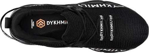 Vista 4 de DYKHMATE Zapatos de punta de acero para hombres y mujeres, zapatillas de seguridad ligeras, tenis con punta de acero, zapatos de trabajo