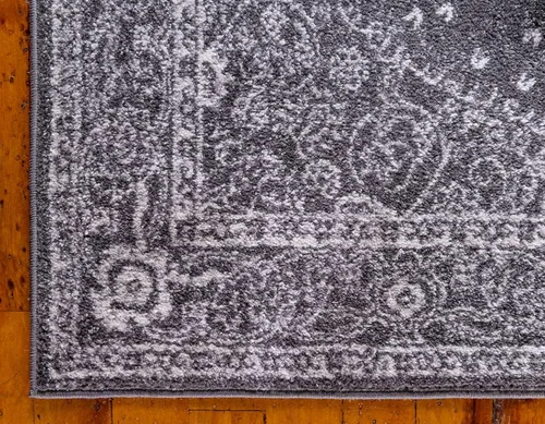 Vista 8 de Unique Loom colección Bromley - Alfombra de área Midnight (rectángulo de 2 x 3 pies 1 pulgada, gris oscuro/gris)