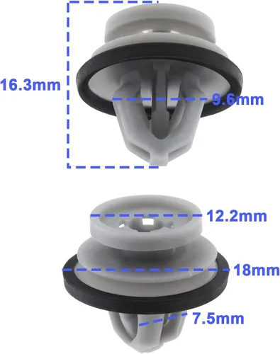 Vista 3 de 20 clips de moldeo para puerta inferior, LR112137, compatibles con Defender Range Rover Evoque para panel de puerta de automóvil, clips de plástico