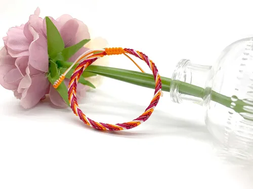 Vista 5 de LAMIBEE Pulsera tibetana con diseño de pansexualidad bisexual LGBT Proud Love Brazaletes de cuerda de amuleto y bohemio para mujeres y hombres