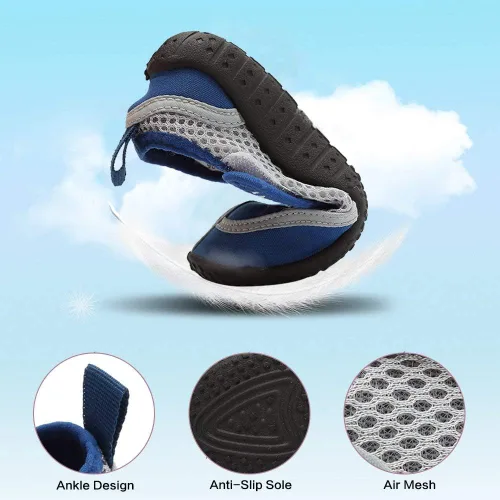 Vista 5 de CIOR Zapatos de agua para niños pequeños, zapatos acuáticos para piscina, playa, deportes deportivos para niñas y niños