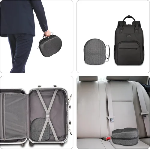 Vista 6 de Fundas de transporte de realidad virtual compatibles con Oculus Quest 2 bolsa de almacenamiento rígida impermeable compatible con accesorios Quest 2